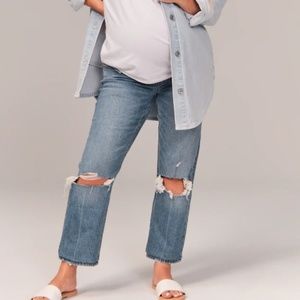 Abercrombie and Fitch Maternity Ankle Straight Jeans